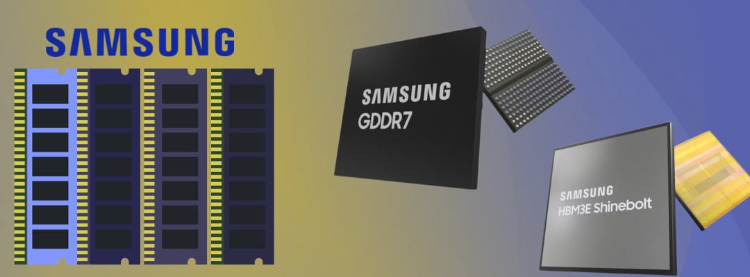 Samsung представила нову високопродуктивну пам'ять GDDR7 і HBM3E